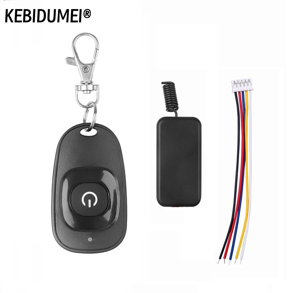 433 mhz Drahtlose RF Fernbedienung DC 5 V 9 V 12 V 1CH Mini Relais Schalter LED Lampe Controller empfänger Modul Sender DIY Image