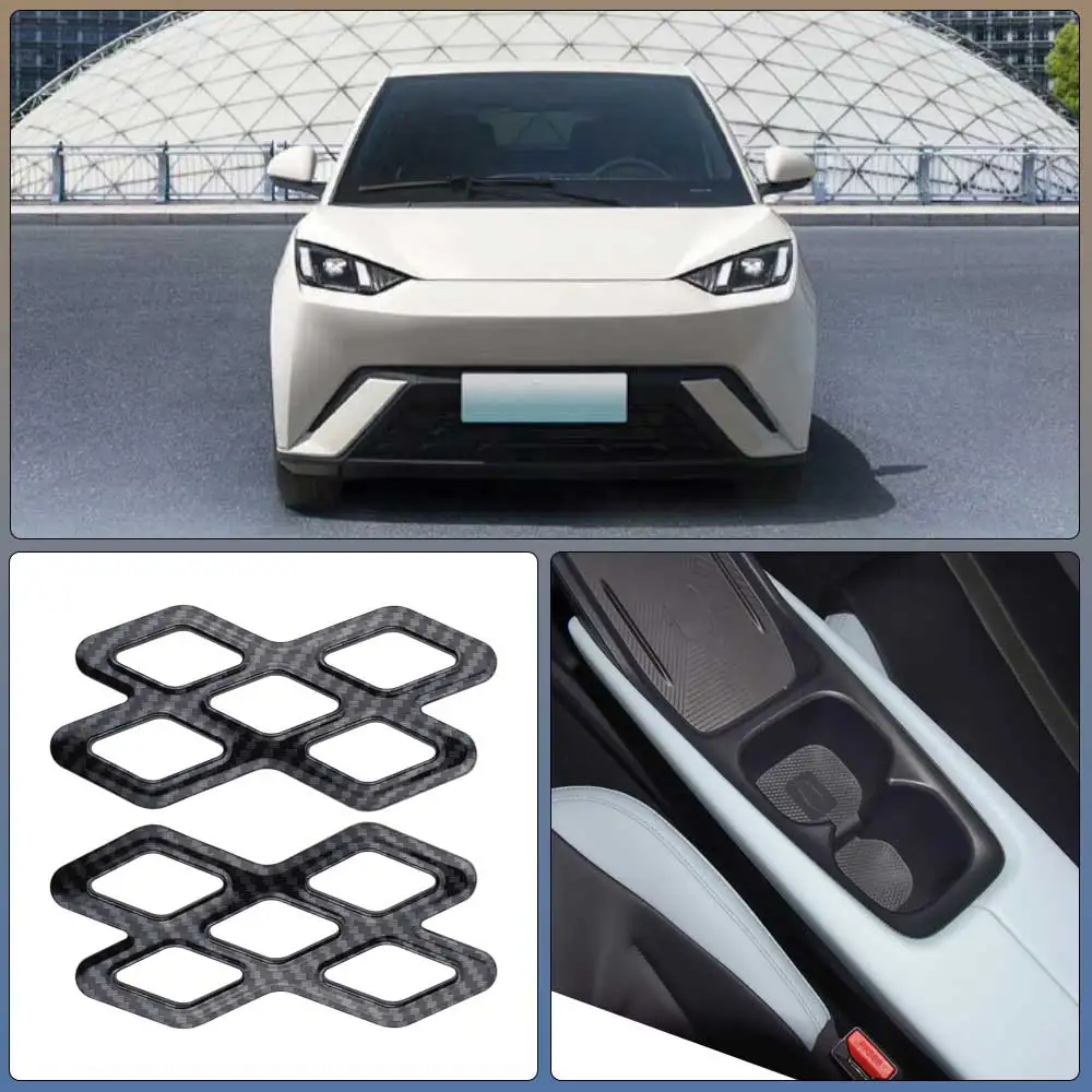 Auto Vorderseite Klimaanlage AC Vent Trim Für BYD Dolphin Mini Seagull Dolphin Surf 2024-2025 LHD ABS Abdeckung innen Acc. Image