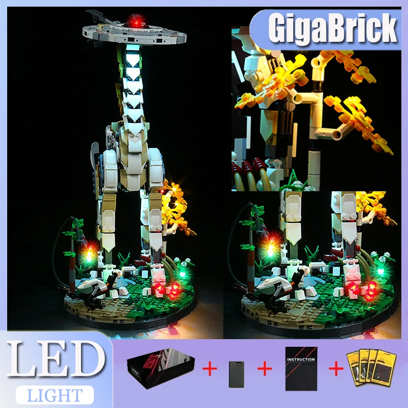 DIY-LED-Beleuchtungsset für LEGO 76989 Horizon Forbidden West: Tallneck (nur LED-Licht, ohne Blöcke) Image