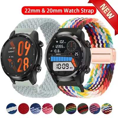20mm 22mm Geflochtene Solo Loop Für TicWatch Pro 3 Ultra GPS LTE Smartwatch Armband Band Für TicWatch Pro E3 E2 S2 C2 GTX GTH Nylon
