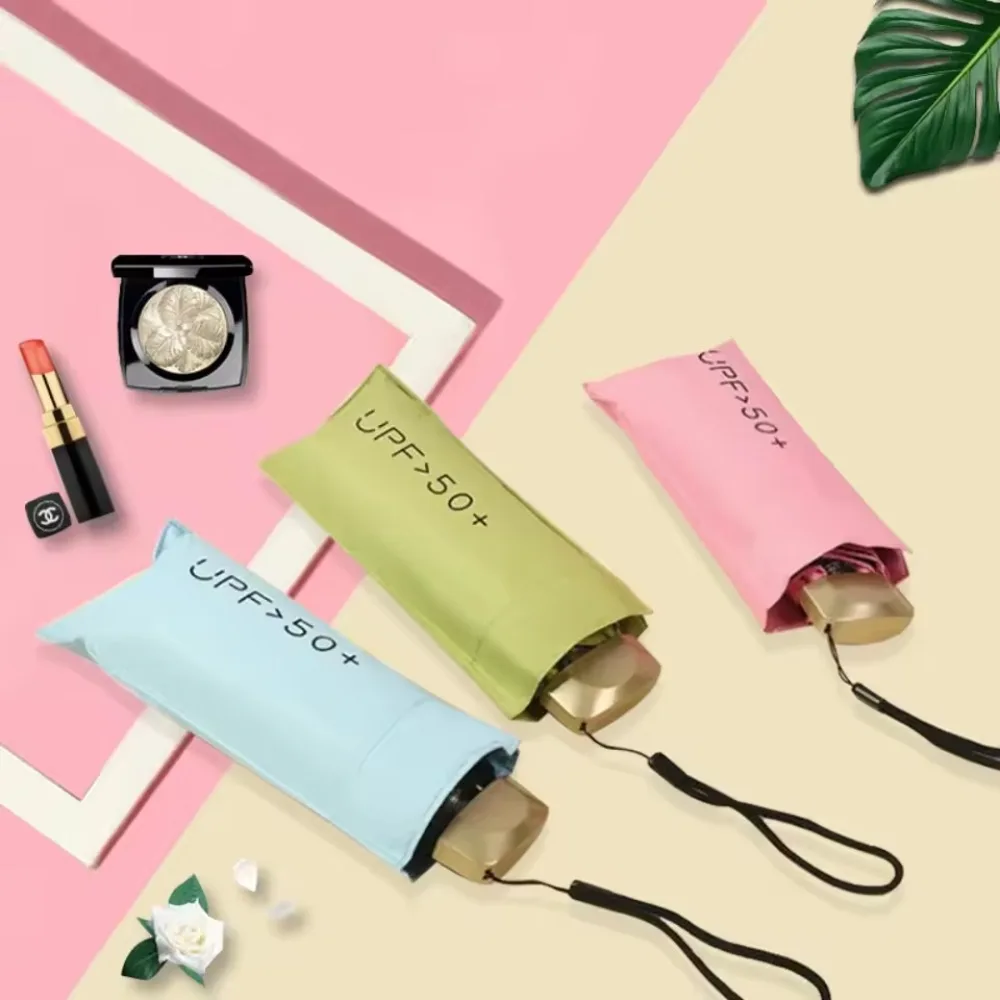 Mini-Sonnenschirm, kleiner Taschen-Regenschirm, UV-Schutz, Sonnenschutz, Tasche, Sonnenschirm, Regenschirm, Kapsel, Regenschirm, Legierung, faltbarer Sonnenschirm Image