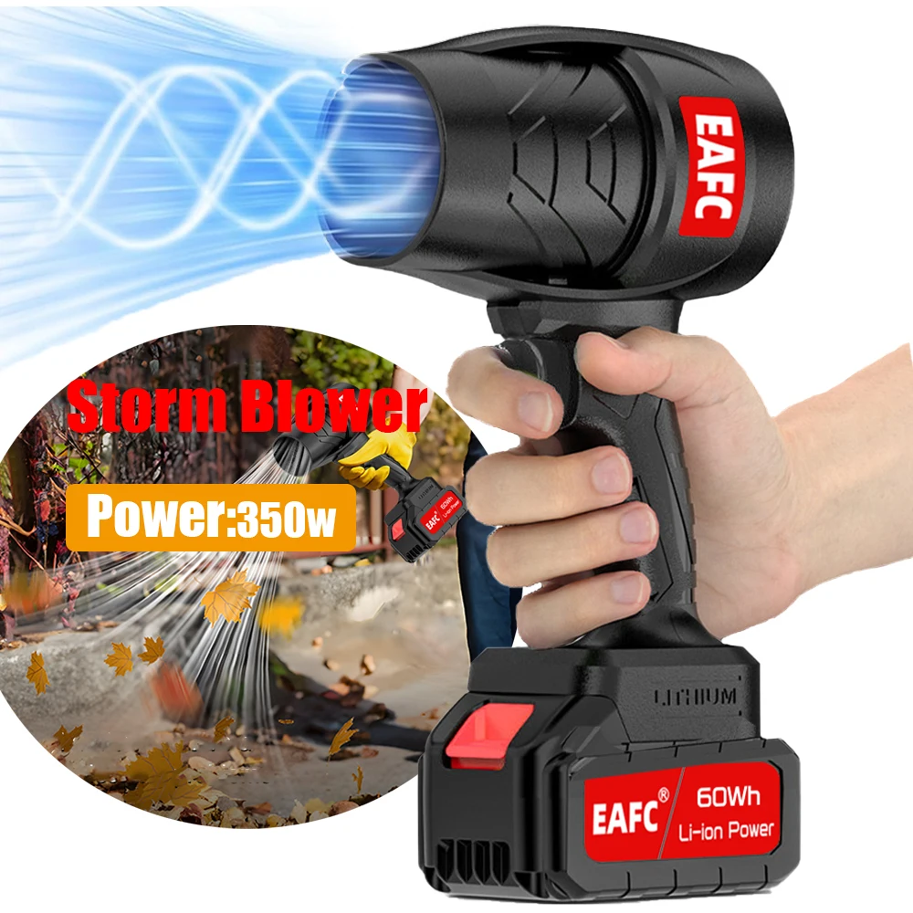 EAFC Elektrische Auto Waschmaschine Drahtlose Elektrische Luft Gebläse Turbo Jet Fan Handheld Staub Blasen Werkzeug Schlag Schnee Staub Image