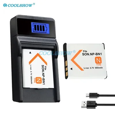 NP BN1 900mah Batterie Kamera NP-BN1 Für SONY DSC WX5 TX9 T99 TX7 TX5 W390 W380 W350 W320 W360 QX100 NPBN1 Batterien Ladegerät