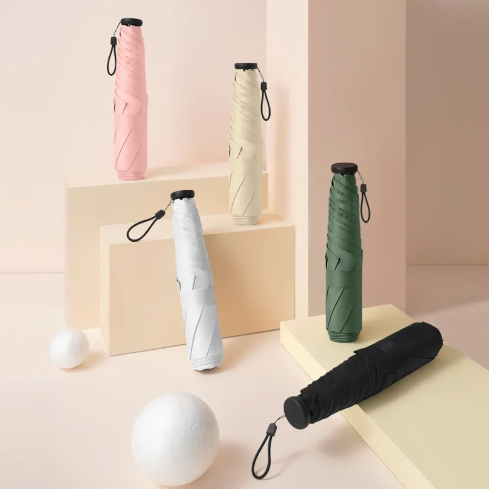 Ultraleichter Sonnenschirm, zusammenklappbar, automatischer Anti-UV-Sonnenschirm, kompakter, frischer, leichter, schlanker, isolierter Kühlschirm Image