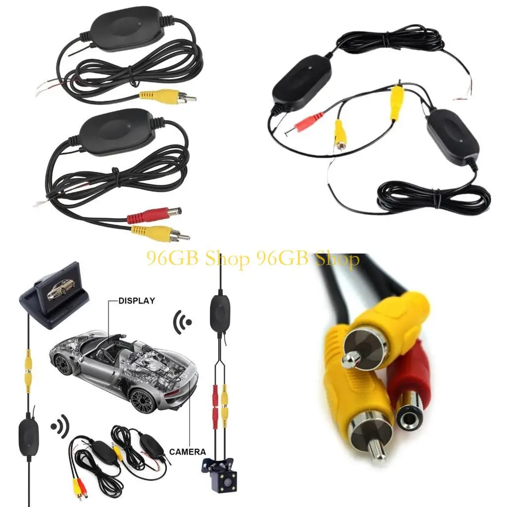 96 -Senderempfänger -Modul -Autokamera Wireless Verkabelungskit 2.4 GHz 12V Image