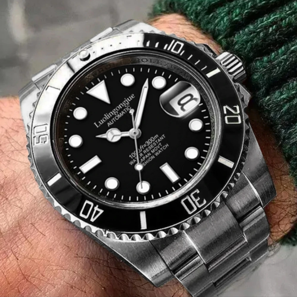 New Luxury Men's Watch, Business Hollow Fully Automatic Mechanical Watch, Party Fashion Watch, High-Value Cool Designer Wristwatch, Fashionable and Exquisite Birthday Gift Watch, No Batteries Required