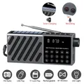 Mini radio FM solare portatile altoparlante wireless Bluetooth radio ricaricabile ricevitore FM supporto scheda TF riproduzione USB altoparlanti esterni