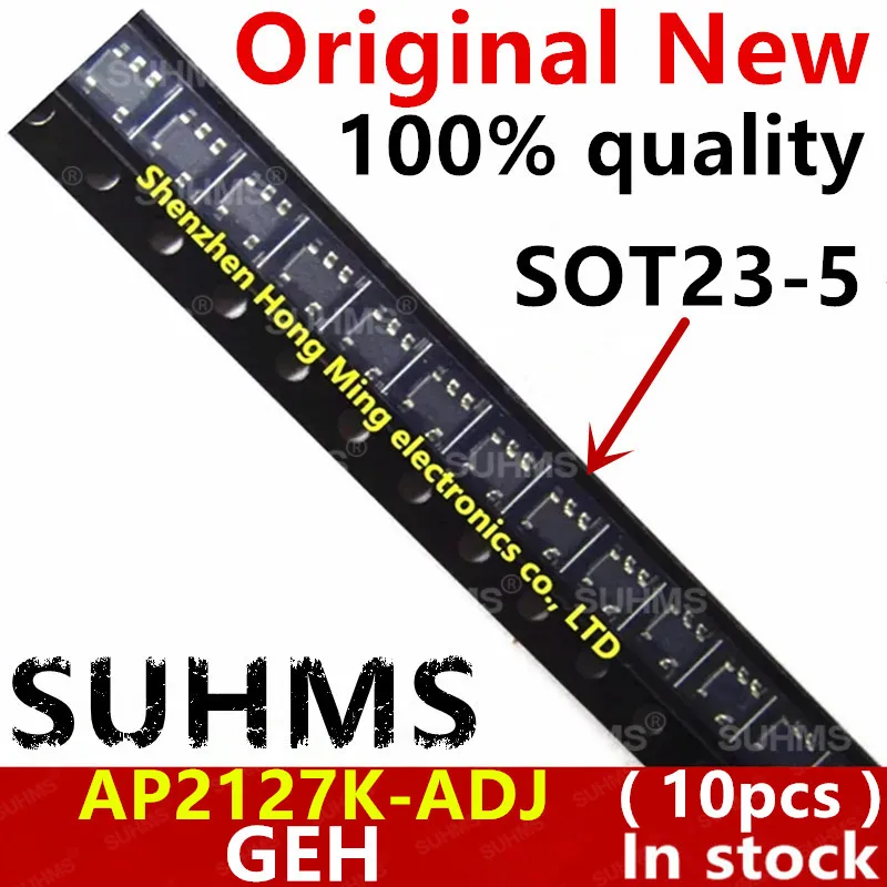 (10piece)100% New AP2127K-ADJ AP2127K ADJ AP2127 GEH SOT23-5 Chipset