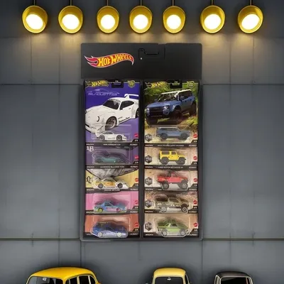 Hot Wheels Culture Series 1/64 Car Model Storage Hanging Display Board PVC Room Ornament For Hot Wheels Custom Birthday Toy