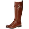 Stiefel CAPRICE "Caprice Stiefel Leder", Damen, Gr. 39, braun (cognac), Leder, casual, Schuhe