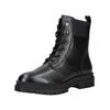 Schnürstiefelette MARCO TOZZI "Marco Tozzi Stiefelette Leder/Textil", Damen, Gr. 39, schwarz, Leder, Textil, casual, Schuhe