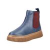 Stiefelette ANDREA CONTI "Andrea Conti Stiefelette Leder", Damen, Gr. 37, navy, rot, Leder, casual, Schuhe