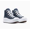 Sneaker CONVERSE "CHUCK TAYLOR ALL STAR MOVE", Gr. 30, navy, navy, weiß, Textil, sportlich, Schuhe