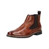 Stiefelette BUGATTI "bugatti Stiefelette Leder/Textil", Damen, Gr. 41, braun (cognac), Leder, Textil, casual, Schuhe