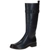 Stiefel CAPRICE "Caprice Stiefel Leder", Damen, Gr. 38,5, blau (ocean), Leder, casual, Schuhe