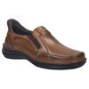 Slipper JOSEF SEIBEL "New Anvers 22", Herren, Gr. 45, braun (cognac), Leder, used, casual, Schuhe, Anzugschuh, Komfortschuh in Weite K