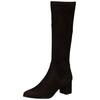 Stiefel PETER KAISER "Peter Kaiser Stiefel Leder", Damen, Gr. 37,5, schwarz, Leder, casual, Schuhe