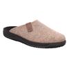 Pantoffel ROHDE "SOLTAU-H", Herren, Gr. 46, beige (natur), Filz, meliert, klassisch, Schuhe, Hausschuh, Schlappen, Clog mit seitlichem Label