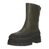 Stiefel CLARKS "Orianna2 Rise", Damen, Gr. 39, grün, Leder, casual, Schuhe, im angesagten Design mit Stollensohle