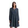 Druckkleid MARC O'POLO "aus Viskose-Crêpe", Damen, Gr. 32, Normalgrößen, bunt (multi), Obermaterial: 100% Viskose; Futter: 100% Viskose, bedruckt, regular fit kurz, V-Ausschnitt, Langarm Manschette, Kleider