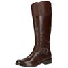 Stiefel CAPRICE "Caprice Stiefel Leder", Damen, Gr. 38,5, braun (dunkelbraun), Leder, casual, Schuhe
