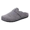 Pantoffel ROHDE "RODIGO-H", Herren, Gr. 42, grau, Filz, meliert, klassisch, Schuhe, Hausschuh, Schlappen, Homeslipper mit innenliegender Plateausohle