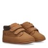 Krabbelschuh TOMMY HILFIGER, Kinder, Gr. 18, gelb (ockerfarben), Synthetik, modisch, Schuhe, Babyschuh, Klettschuh mit Logoverzierung