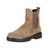 Stiefelette GABOR COMFORT "Gabor Comfort Stiefelette Veloursleder", Damen, Gr. 38, braun (braun, grau), Veloursleder, casual, Schuhe