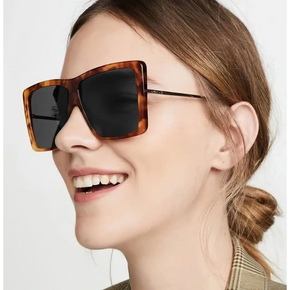 Gucci Accessories | Gucci Black And Brown Oversized Sunglasses | Color: Black/Brown | Size: 61-13-145