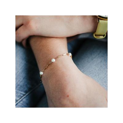 Julie Julsen Armband 925/- Sterling Silber vergoldet Süßwasserperlen Image