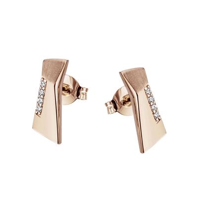 Goldmaid Ohrstecker 375 Roségold Glänzend 8 Brillanten weiß Image