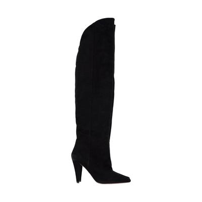Iro Alma Overknee-Stiefel aus schwarzem Wildleder Image