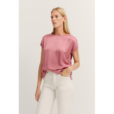 Bugatti Damen T-Shirt aus weichem Materialmix Image
