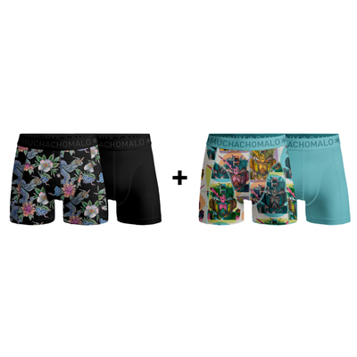 Muchachomalo Herren Boxershorts – 2+2 Stück – Herren Unterhosen Image