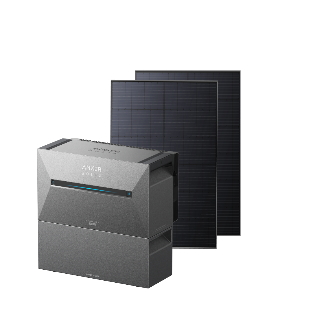 Anker SOLIX Solarbank 3 E2700 Pro + 890Wp Bifaziales Solarmodul + BP2700 Erweiterungsakku Image