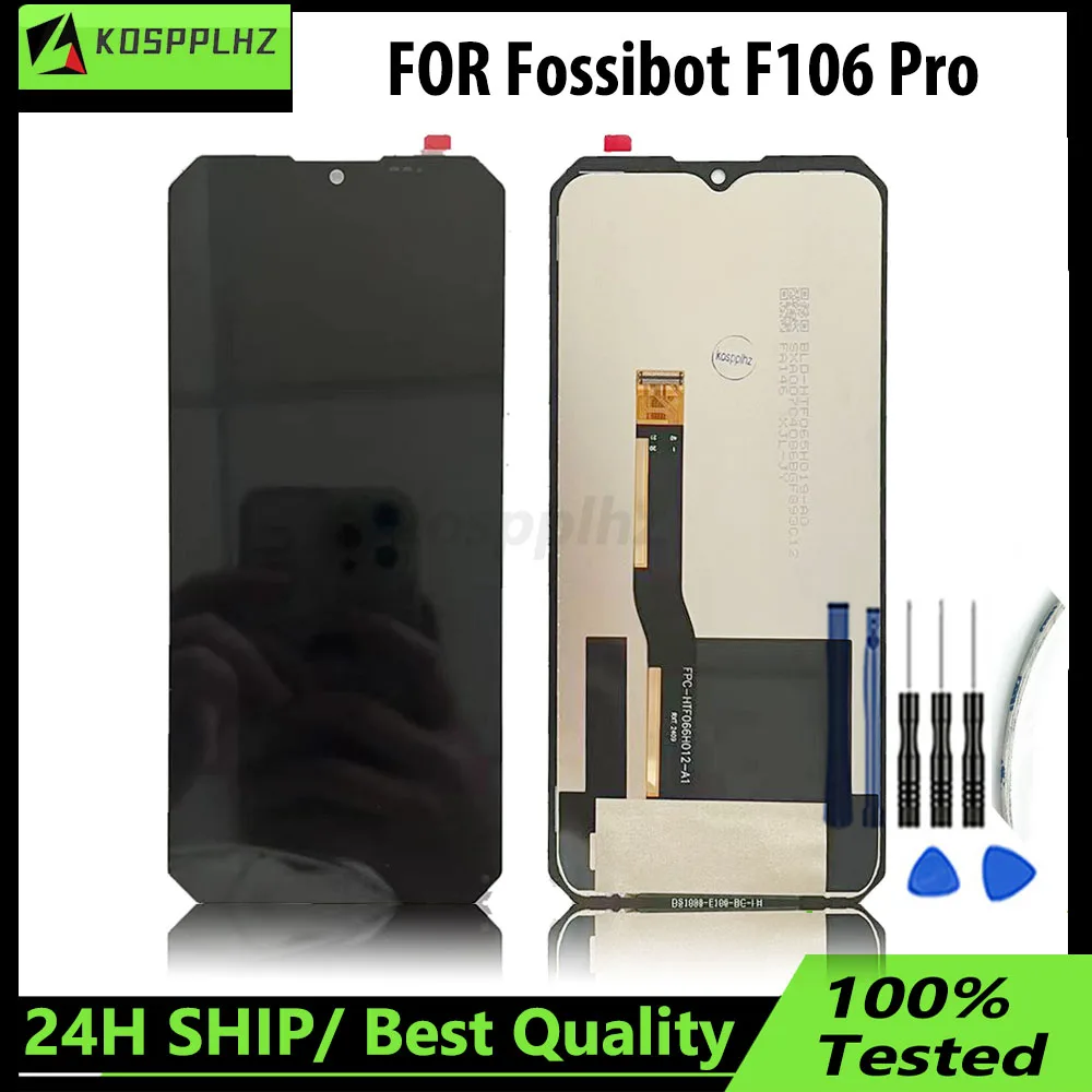 2408x1080p Für fossibot f106 Pro LCD Front Touch Glas 6,58 "FHD + Für Fossibot F106 Pro LCD Display Screen Digitizer Ersatz