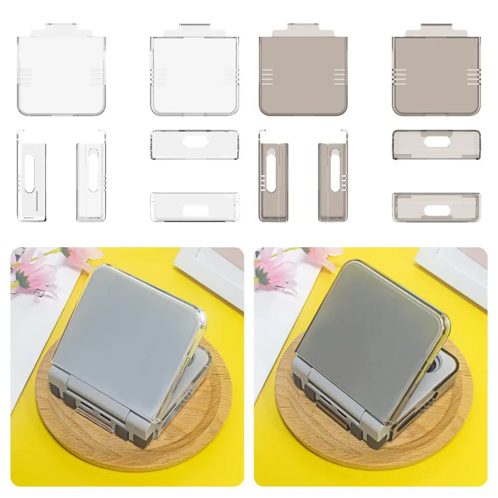 für Miyoo Flip/Miyoo Flip V2 Handheld-Spielekonsole Transparente Hartschale Anti-Fall Staubdichte Schutzhülle Spielzubehör Image