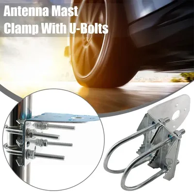 Antenna Mast Clamp With U-bolts For Ham Uhf Vhf Cb Cellular Trucker Antenna,antenna Mount Bracket For N Female Type T7f6