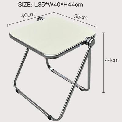 Space-Saving Foldable Acrylic Metal Side Table - Modern Minimalist Green Design, Sturdy No Assembly Required for Small Spaces, Living Room, Bedroom, Office, Versatile Elegant Furniture, Durable
