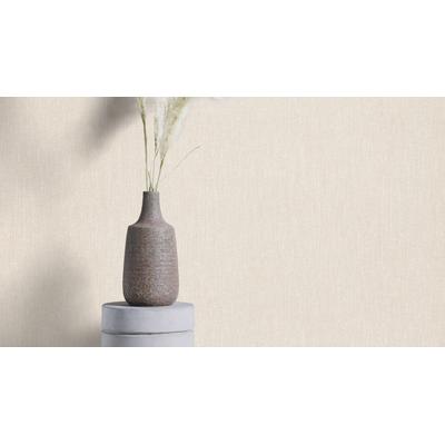 Papiertapete RASCH "Tapete mit Leinenoptik in Cremeweiß", beige (natur), B:53m L:10,05m, Papier, Tapeten, Textiloptik Image