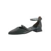 Riemchenballerina PAUL GREEN "Paul Green Ballerinas Glattleder", Damen, Gr. 38,5, schwarz, Glattleder, elegant, Schuhe