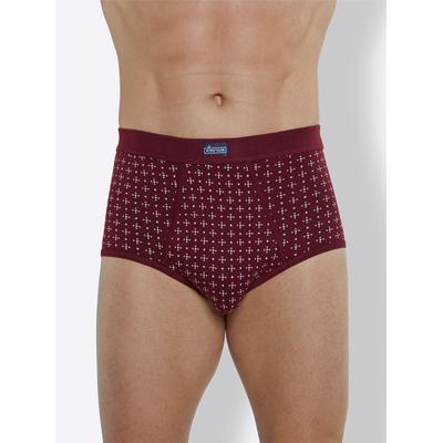 Slip KINGS CLUB, Herren, Gr. 14, rot (bordeaux, bedruckt), 100% Baumwolle, Unterhosen Image