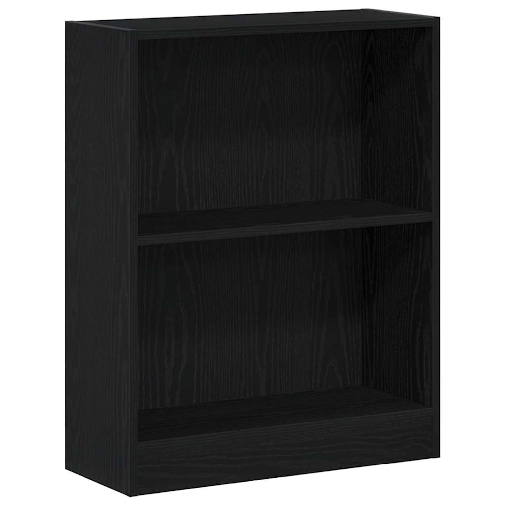 vidaXL Bücherregal Schwarz 60 x 24 x 76 cm Holzwerkstoff Image