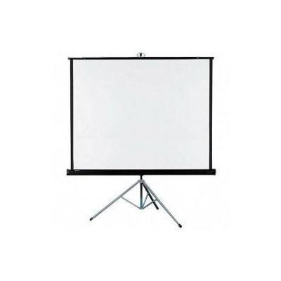 GBC Portable Tripod Projection Screen, 70 x 70, White Matte, Black Steel Case QRT570S