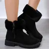 2024 Damen Schneeschuhe flache Spitze Start größe 36-43 warme Schuhe Damen Plüsch Stiefeletten Damen Winters tiefel