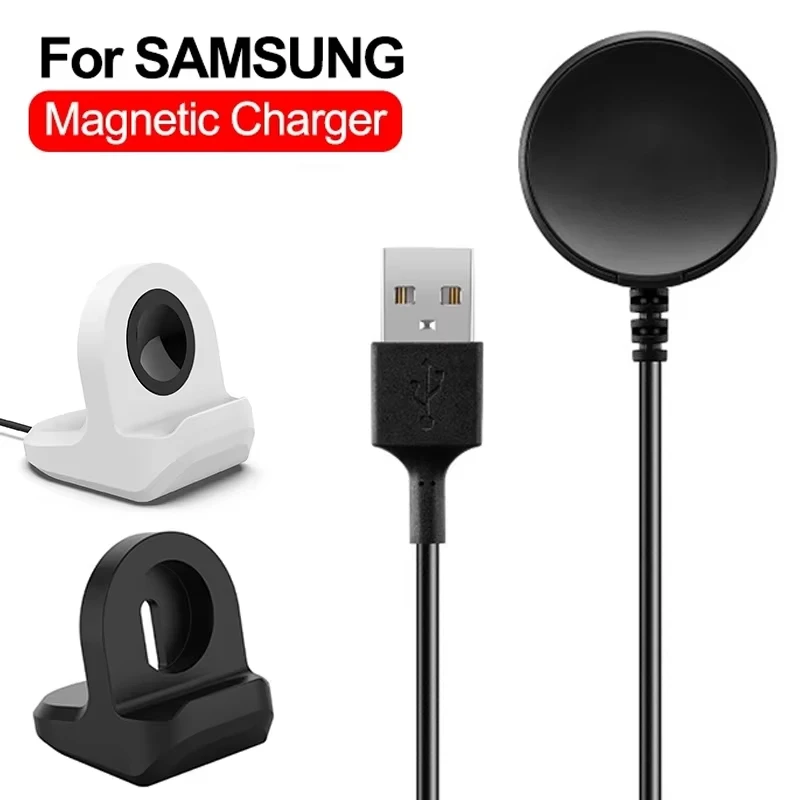 Schnelles magnetisches USB-Ladegerät für Samsung Galaxy Watch 4. Classic SM-R880, kabelloses Laden, USB-Kabel für Galaxy Watch 3. 4 Active 1 2 Image