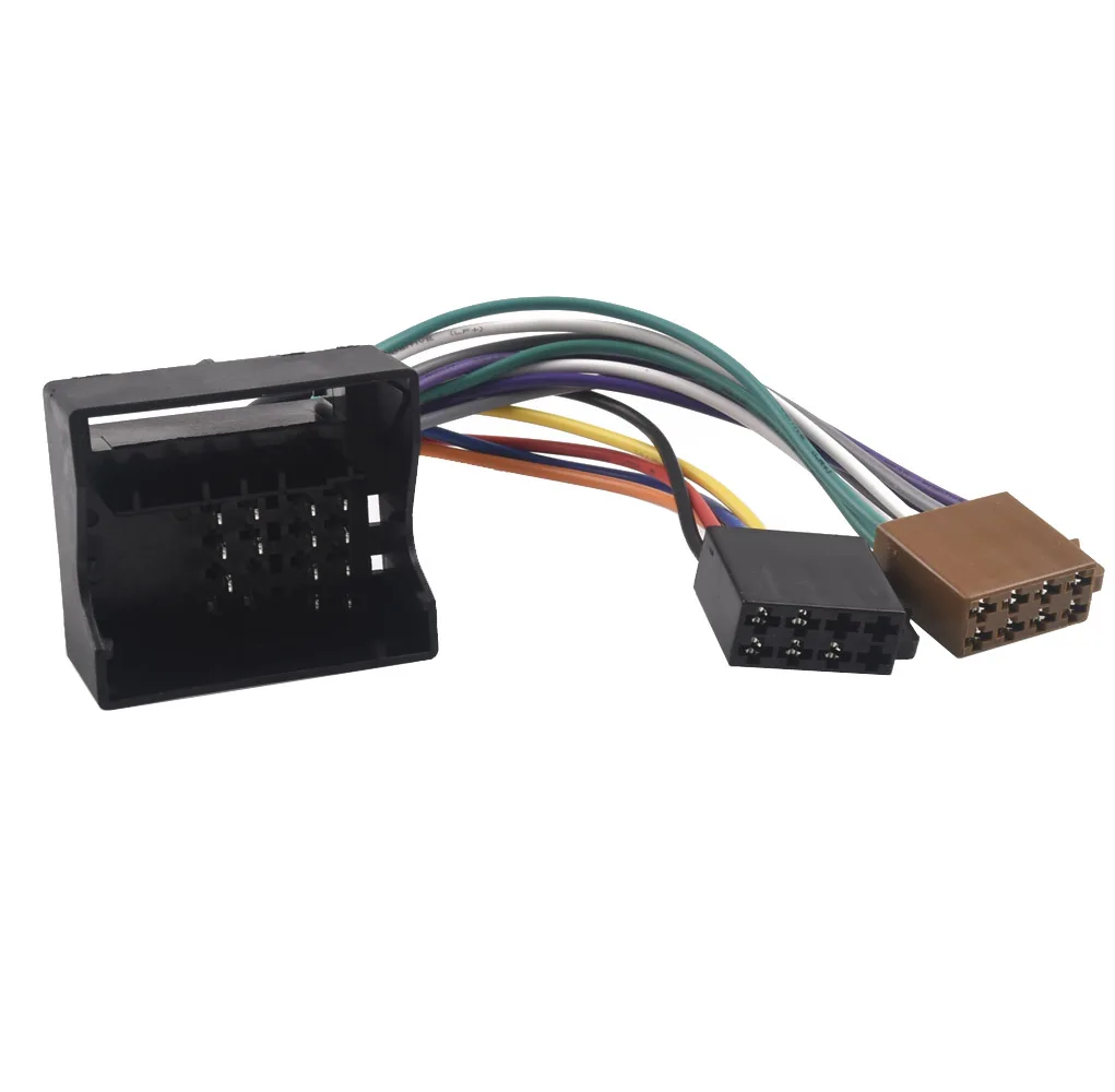 Auto ISO Stereo Radio Draht Adapter Quadlock für vw Passat Bora Golf Tiguan Für Skoda für Audi Stecker Kabelbaum Kabel Image