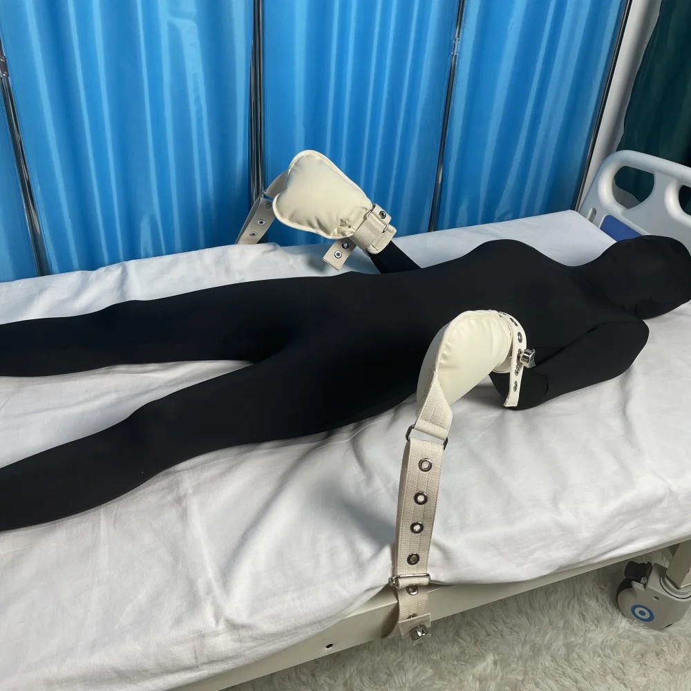 Klinische Schutzhandschuhe, schützende Handabdeckungen für die Rührung, Handimmobilisatoren, Handschuhe für psychische Gesundheit, Bettfesseln Image