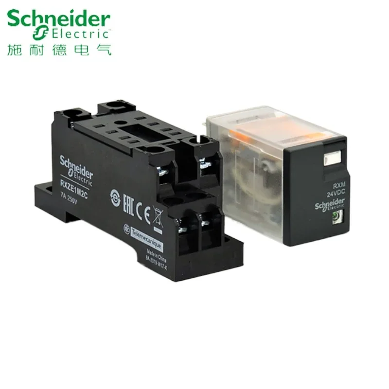 Schneider Electric Zwischenrelais RXM2LB2BD JD RXM4LB2P7 F7 RXM4LB2BD 24V 230V RXZE1M2C RXZE1M4C 8 Fuß 14 Fuß Basis Image