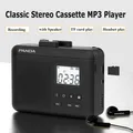 Lettore MP3 a cassetta retrò Mini registratore a nastro walkman stereo portatile con altoparlante Cuffie cablate da 3,5 mm Supporto scheda TF da 32 GB
